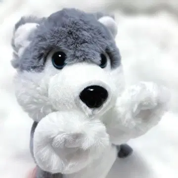 새상품 FrienZoo 시베리안 허스키 복슬복슬 봉제 인형 퍼피