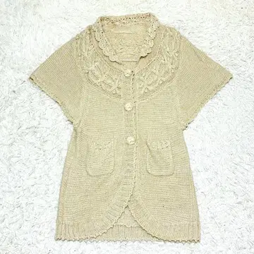 franche 프랑슈리페 레이스 라메 가디건