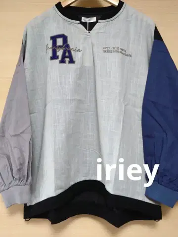 iriey 슬라브 직물 코쿤 T 블라우스 F