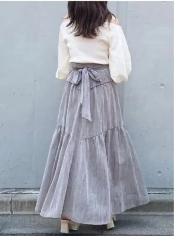 COCO DEAL 라미라이크 오간자 볼륨 스커트