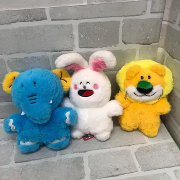 누370 타베코 동물 후와모후 봉제 인형 세트