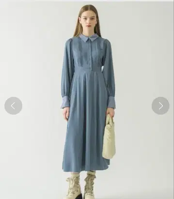 [ 새상품급 ] idem 바이컬러 셔츠 원피스