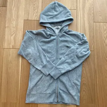 LACOSTE 그레이 집업 후드티 사이즈 4