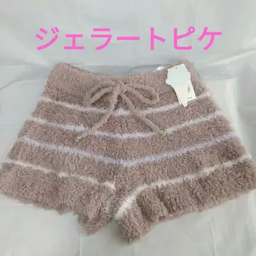 젤라또피케 택 포함 미사용 새상품 핑크 브라운 보더 숏팬츠