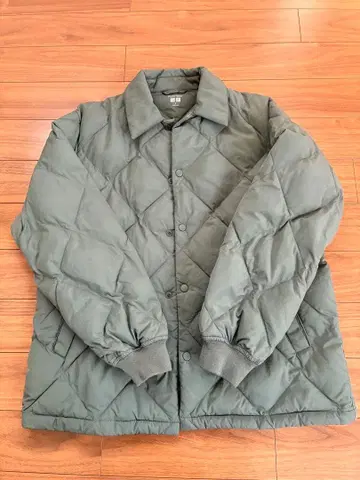 퍼프 테크 퀼팅 자켓 M GREEN