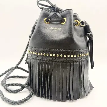 레어/새상품급 J&M DAVIDSON 카니발 블랙 스터드 Y2K 프린지