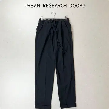 URBAN RESEARCH DOORS 허리밴딩 이지 팬츠 블랙