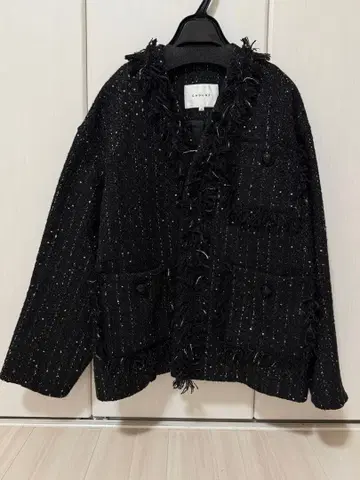 카듀네 CADUNE 스프링 트위드 자켓 (블랙)