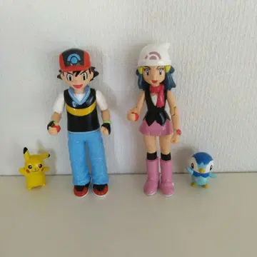 [레어] 포켓몬 피규어 지우(사토시) 이슬이(히카리) 세트 피카츄 팽도리