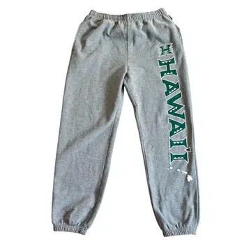 하와이 대학 맨투맨 팬츠 그레이