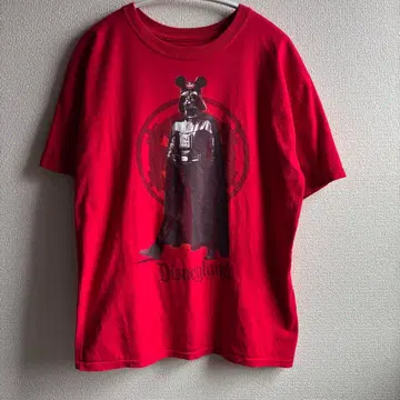 레어 디즈니 다스 베이더 T셔츠 빨간색