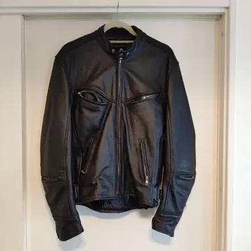 블랙 메쉬 싱글 라이더 자켓