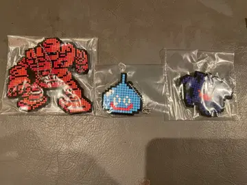 도트 그림 아크릴 키링 3개 세트 드래곤 퀘스트 1번 복권