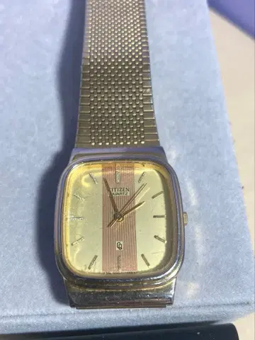 작동품 CITIZEN 손목시계 골드 메쉬 밴딩