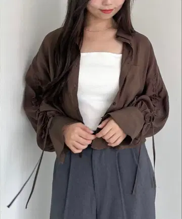 archives 드로우 스트링 숏 셔츠