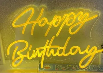 2510 네온 LED 사인 Happy Birthday usb