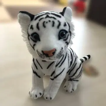 리얼 앉아 봉제 인형 타이거 군