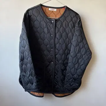 H.R. MARKET 퀼팅 자켓 블랙