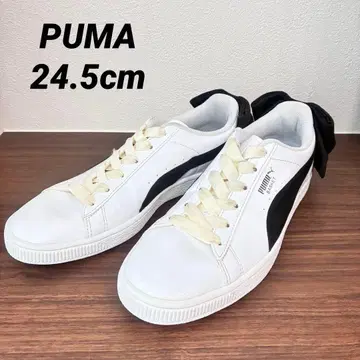 Puma 스니커즈 백리본 화이트/블랙