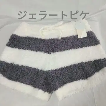 젤라또피케 후와후와 네이비 x 화이트 모코모코 숏팬츠