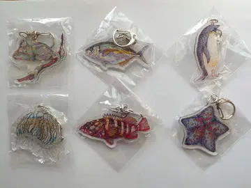 [ 새상품 ] NAMIKO 평면 수족관 아크릴 키링 6세트