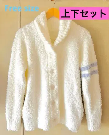 화이트 가디건 상하의 세트 F(M~L) [시착만 한 상품]