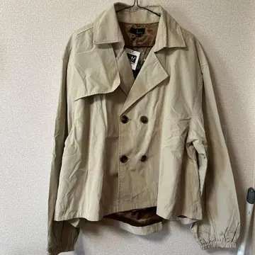 ZIP FIVE 베이지 더블 브레스트 자켓 XL