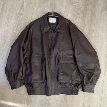 FREAK'S STORE 다크 브라운 가죽 자켓 블루종