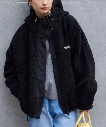 PENNEYS 플리스 자켓 블랙 보아 소재