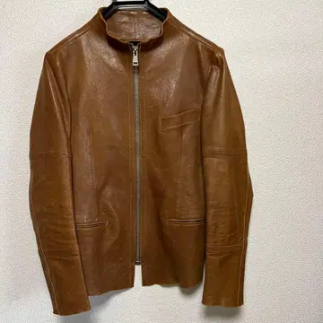 Paul Smith 가죽 자켓 베이지 브라운 양가죽 폴스미스