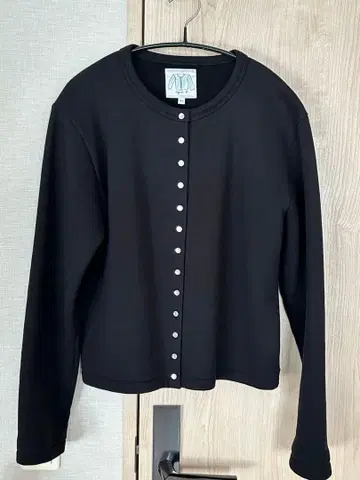 agns b. 에네스베 프레션 가디건 T 블랙 속기모