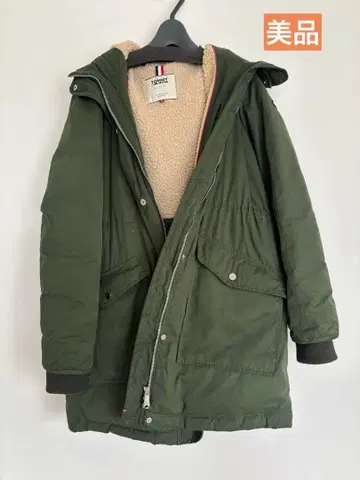 타미 진스 모즈 코트 카키 여성용 M 새상품급