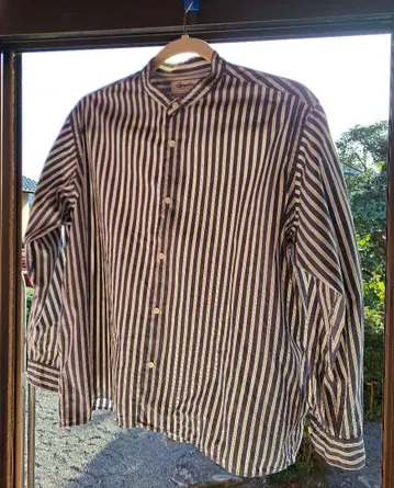 Gymphlex 스트라이프 코튼 풀오버 셔츠 블라우스