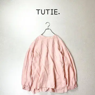 TUTIE. 츠치에 린넨 무지 2WAY 볼륨 슬리브 블라우스