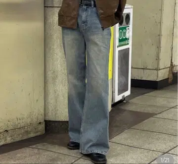 Nugu liberte 워시 데님 부츠컷 팬츠