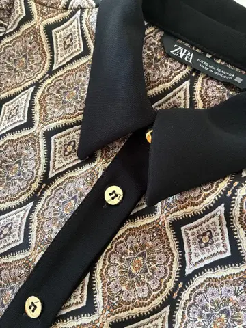 자라 레트로 패턴 원피스 XS