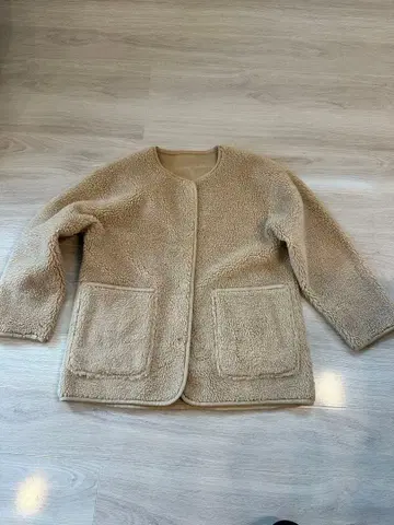 타임세일 베이지 보아 자켓 SHIPS 여성용 리버서블