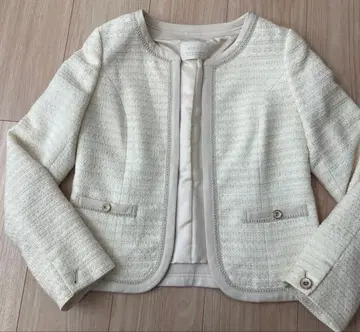 any SIS 노카라 트위드 자켓 새상품급