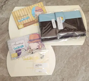 우타프리 카뮤 가죽 카드 케이스 & 귀걸이 세트