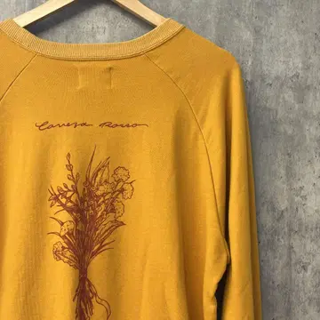 Caveza Rosso 꽃다발 프린트 맨투맨 백 프린트 쭈리 F