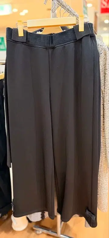 슈퍼 뷰티, 블랙 속기모 와이드 팬츠 44, 블랙