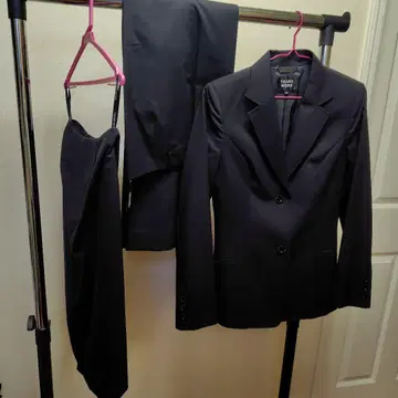 TRANS WORK 블랙 여성 수트 팬츠 & 스커트 상하의 세트