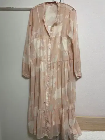 AMERI 플라워 프린트 롱 원피스 S