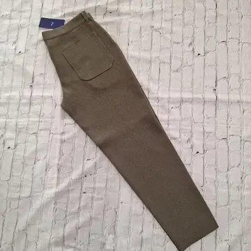 G-STAGE 올리브 그린 슬림핏 슬랙스 밀라노 리브