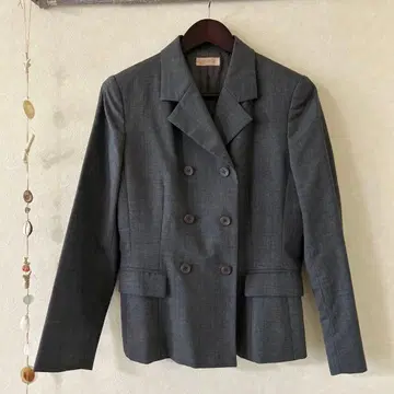 PEYTON PLACE 더블 브레스트 자켓 사이즈 9 그레이