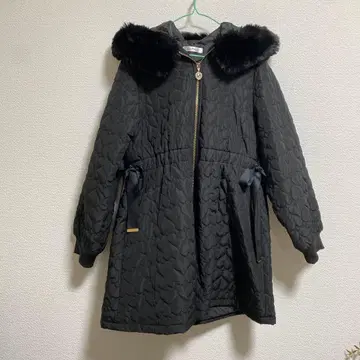 미나미 x lily merry 시마무라 다운 코트 하트 퀼팅 양산형