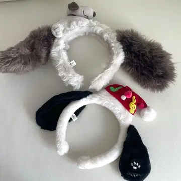 USJ 스누피 머리띠 2개 세트 크리스마스 유니버셜