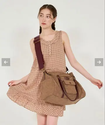 TINA:JOJUN 숄더 스트랩 포함 트래블 백