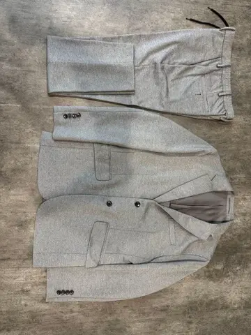 그레이 캐주얼 수트 폴리에스테르 100% M