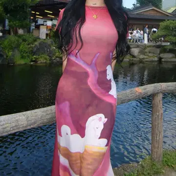 레어 YELLO Disney FANTASIA DRESS